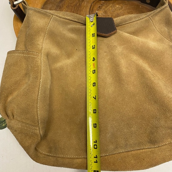 Tylie Malibu Raw Leather Blinged Shoulder Strap Hobo Bag - Picture 15 of 16